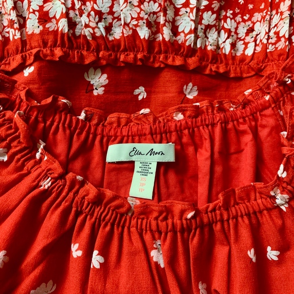 FLORAL BOHO RUFFLE MINI DRESS LINED SUMMER - Picture 8 of 8